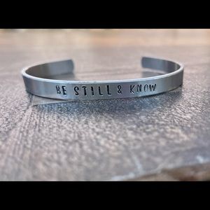 Be Still & Know Stamped Bracelet